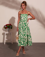Coastal Heirloom Cotton Abstract Print Maxi Dress