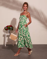 Coastal Heirloom Cotton Abstract Print Maxi Dress
