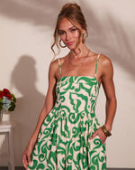 Coastal Heirloom Cotton Abstract Print Maxi Dress