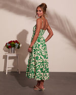 Coastal Heirloom Cotton Abstract Print Maxi Dress