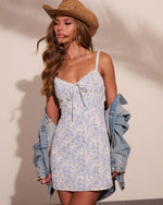 Sun Dreamer Floral Eyelet Mini Dress