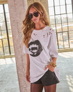 Vampire Kiss Cotton Graphic Short Sleeve Tee