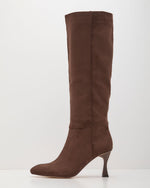 Autumn Stroll Faux Suede Heeled Knee High Boots