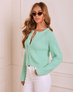 Selestia Ribbed Knit Cardigan