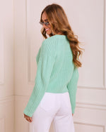 Selestia Ribbed Knit Cardigan