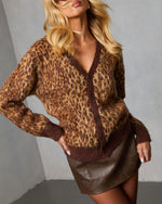 Glenmere Leopard Print Cardigan