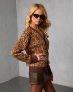 Glenmere Leopard Print Cardigan