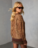 Glenmere Leopard Print Cardigan