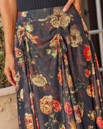 Autumn Fern Printed Midi Skirt