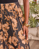 Woodland Bloom Mesh Floral Maxi Skirt
