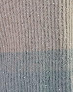 Yvaine Knit Sequin Color Block Sweater