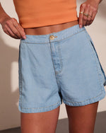 Summer Grace Mid Rise Chambray Shorts