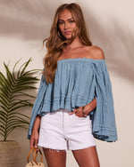 Summer Rodeo Cotton Off The Shoulder Top