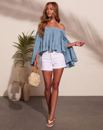 Summer Rodeo Cotton Off The Shoulder Top