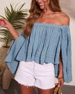 Summer Rodeo Cotton Off The Shoulder Top