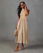 Weekend Darling Color Block Midi Dress