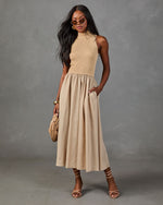 Weekend Darling Color Block Midi Dress