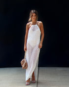 White % Smyrna Beach Cover Up Dress-1