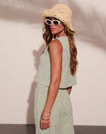 Dockside Days Striped Sleeveless Top