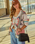 Heritage Mood Woven Vegan Leather Crossbody Bag