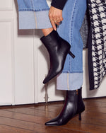 Franie Vegan Leather Kitten Heel Bootie