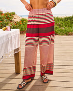 Jetset Glow Striped Geometric Wide Leg Pants