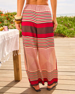 Jetset Glow Striped Geometric Wide Leg Pants