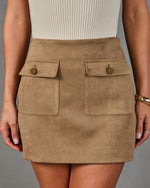 Zuma Faux Suede Mini Skirt