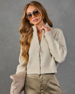 Natalia Knit Funnel Neck Cardigan