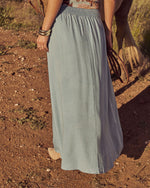 Briena Chambray Maxi Skirt