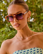 Bold Frame Aviator Sunglasses