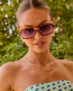 Bold Frame Aviator Sunglasses