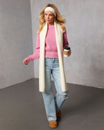 Pink % Whilma Ribbed Knit Sweater-2