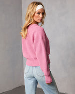Pink % Whilma Ribbed Knit Sweater-4