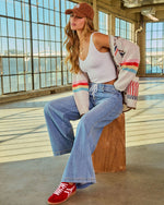 Layered Ease Abstract Knit Cardigan