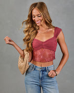 Nightfall Avenue Lace Crop Top