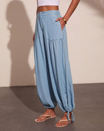 Kenlyn Drawstring Balloon Chambray Pants