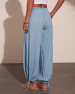 Kenlyn Drawstring Balloon Chambray Pants