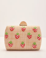 Berry Bliss Embroidered Strawberry Clutch