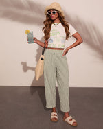 Dockside Days Striped Wide Leg Pants
