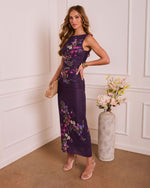 Still Blooming Floral Mesh Maxi Dress