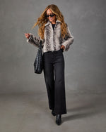 Rugged Charm Stretch High Rise Wide Leg Color Jeans