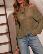 Slow Season Open Knit Sweater