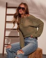 Slow Season Open Knit Sweater