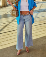 Edmonds Stretch High Rise Wide Leg Jeans