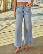 Edmonds Stretch High Rise Wide Leg Jeans