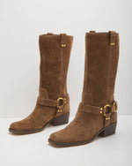 Twilight Trail Faux Suede Moto Boots