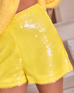 Glissette Mini Sequin Shorts