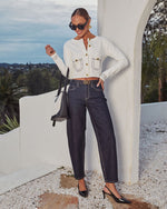 Rianah Contrast Stitch Sweater