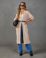 Loretta Knit Belted Long Line Cardigan